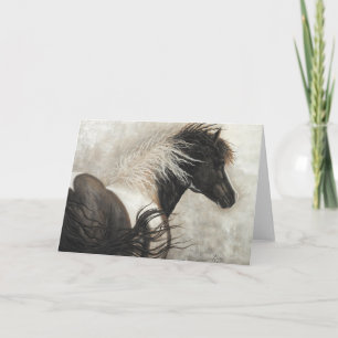 Majestic Stallion Pinto Horse by BiHrle Card