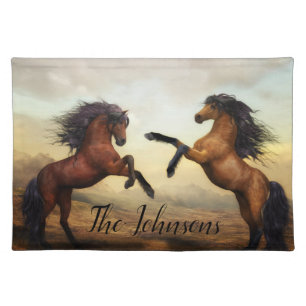 Majestic Stallions Cloth Placemat