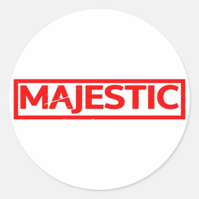 Majestic Stamp Classic Round Sticker (Front)