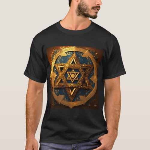 Majestic Star of David Vector Art T_Shirt