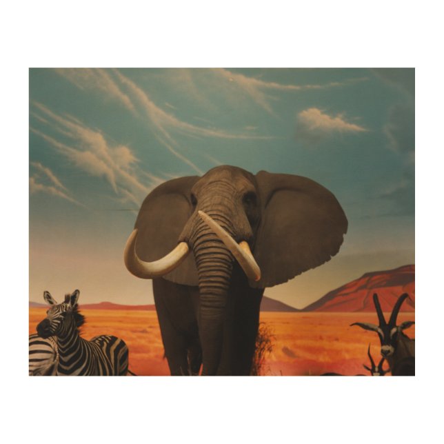 Majestic Stature Wood Wall Decor (Front)