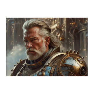 Majestic Steampunk King Acrylic Wall Art Landscape