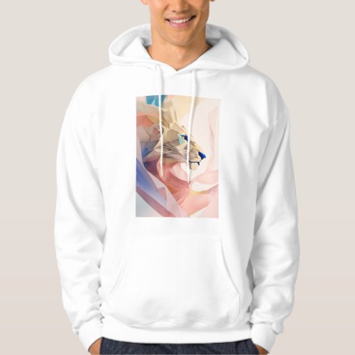 majestic strength of a lion in this striking tatto hoodie