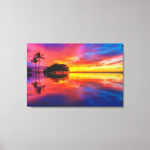 Majestic Sunset Wailea Beach, Maui, Hawaii Canvas Print