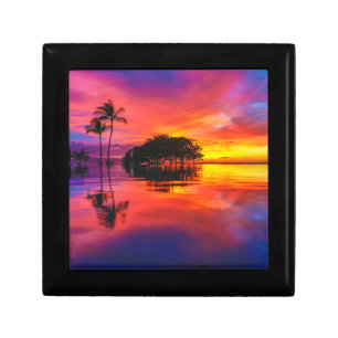Majestic Sunset Wailea Beach, Maui, Hawaii Keepsake Box