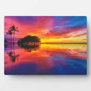 Majestic Sunset Wailea Beach, Maui, Hawaii Plaque