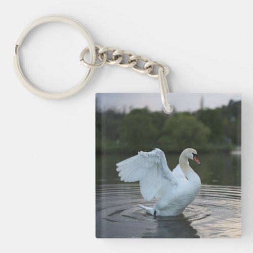 Majestic Swan  Keychain