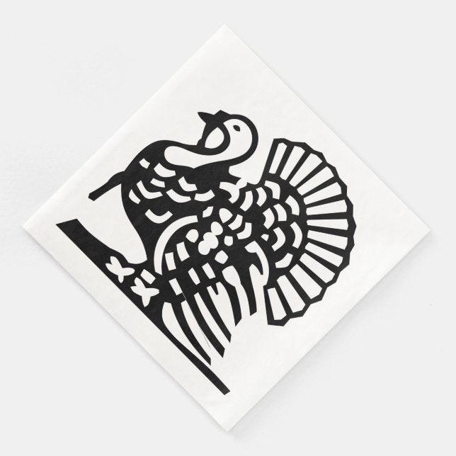 MAJESTIC THANKSGIVING TURKEY  PAPER DINNER NAPKINS (Corner)