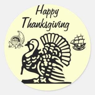 MAJESTIC THANKSGIVING TURKEY stickers
