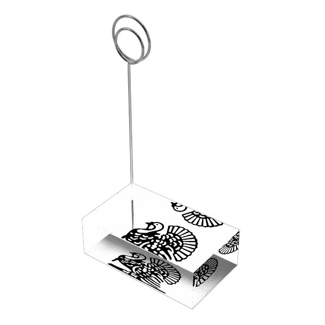 MAJESTIC THANKSGIVING TURKEY table card holder (Corner)