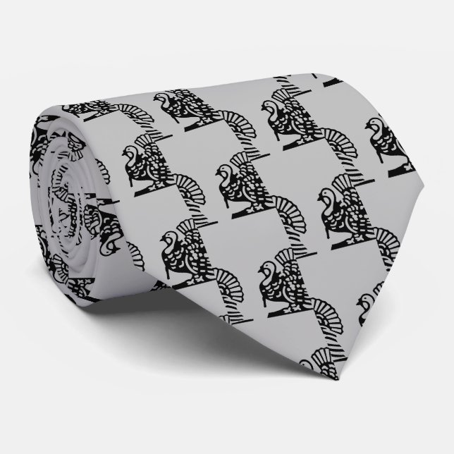 MAJESTIC THANKSGIVING TURKEY tie (Rolled)