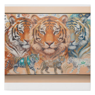 Majestic Tiger Art Faux Canvas Print