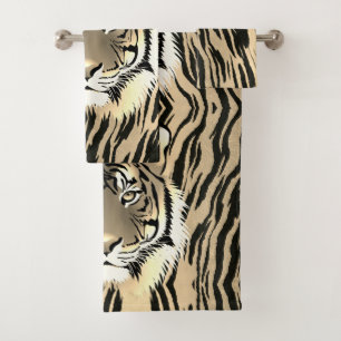 Majestic tiger bath towel set