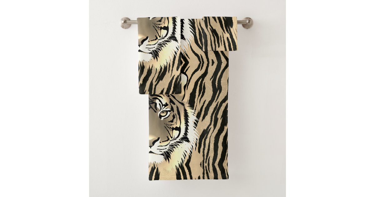 Majestic tiger bath towel set | Zazzle