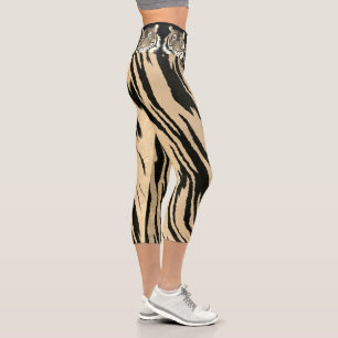 Majestic tiger capri leggings