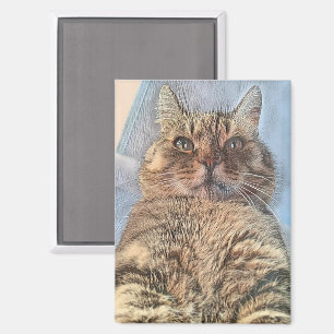 Majestic Tiger Cat Magnet