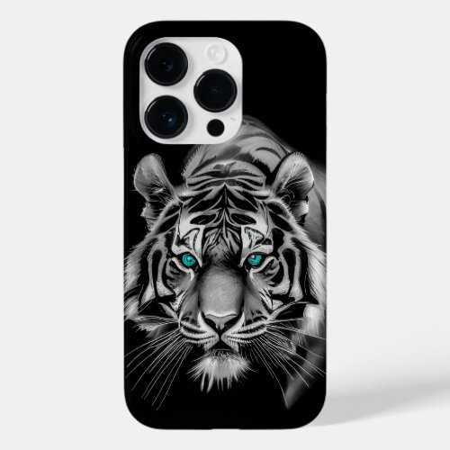 Majestic Tiger Face in a Dark Case_Mate iPhone 14 Pro Case