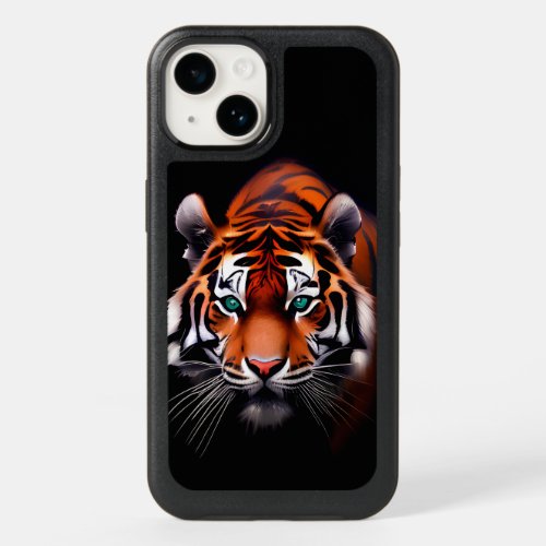 Majestic Tiger Face in a Dark OtterBox iPhone 14 Case
