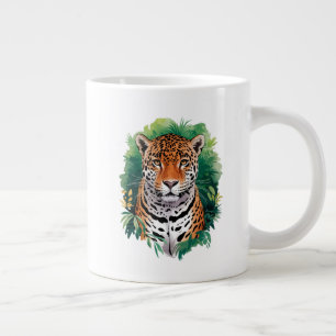 "Majestic Tiger in Jungle Art - Wildlife Nature  Giant Coffee Mug