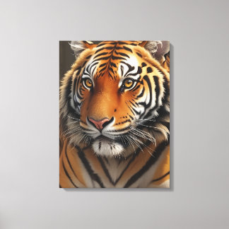 Majestic Tiger Oil Painting Canvas Print