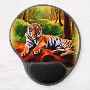 "Majestic Tiger Resting in The Wild". Buy Now Gel Mouse Pad