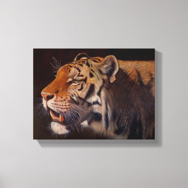 Majestic Tiger Small Canvas Print (Front)