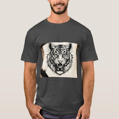 Majestic Tiger Strength Power and Protection Ta T_Shirt