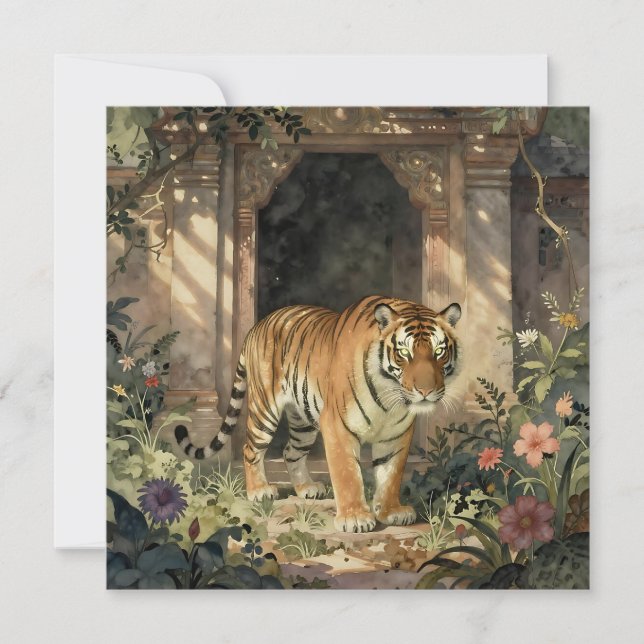 Majestic Tiger Walking through Ancient Dunes (Front)
