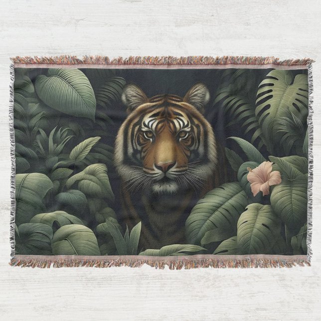 Majestic Tiger Woven Blanket and Tapestry (Creator Uploaded)