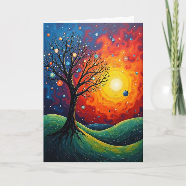 Majestic Tree Birthday Card (Front)