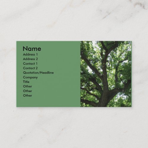 Majestic Tree Business Card