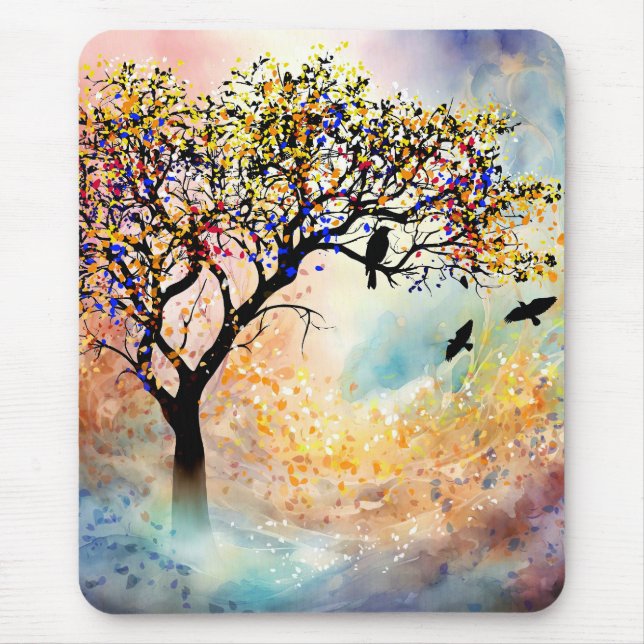Majestic Tree Landscape 480 Mouse Pad (Front)