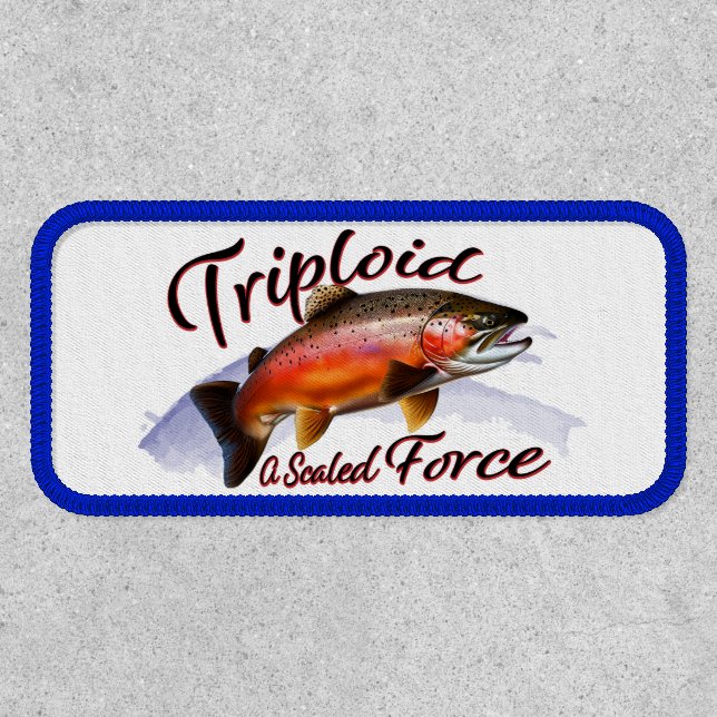 Majestic Triploid Rainbow Trout "A Scaled Force" Patch (Front)