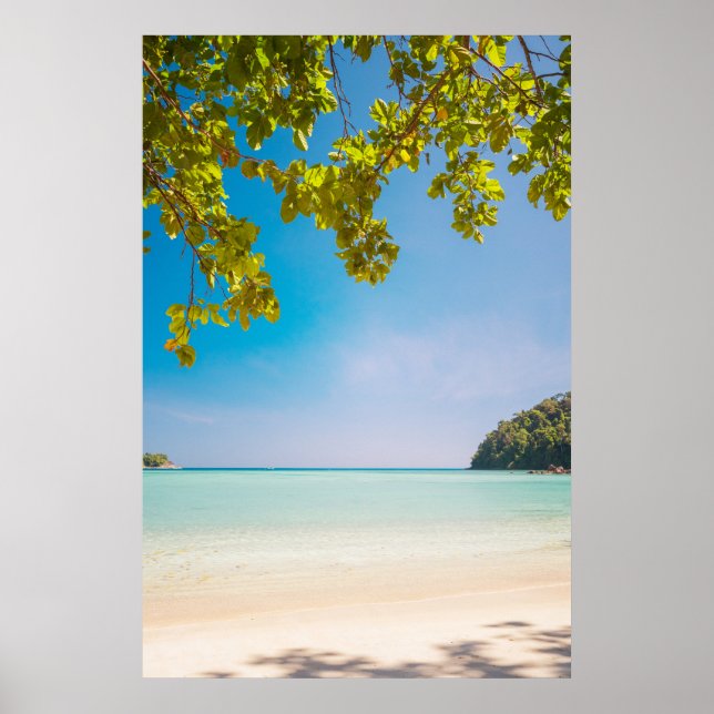 Majestic Tropical Beach Photo - Surin Islands Poster (Front)