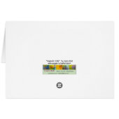 "Majestic Tulip" impressionist art Cards (Back Horizontal)