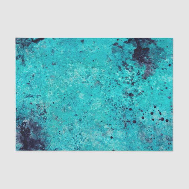 Majestic Turquoise Stone Tissue Paper (Front)