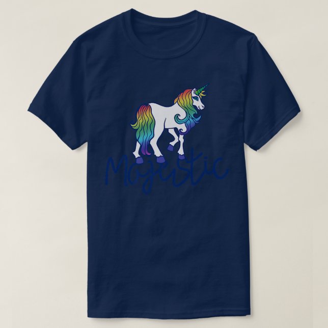 Majestic Unicorn Art  T-Shirt (Design Front)