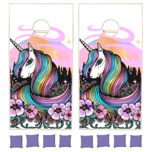 Majestic Unicorn  Cornhole Set