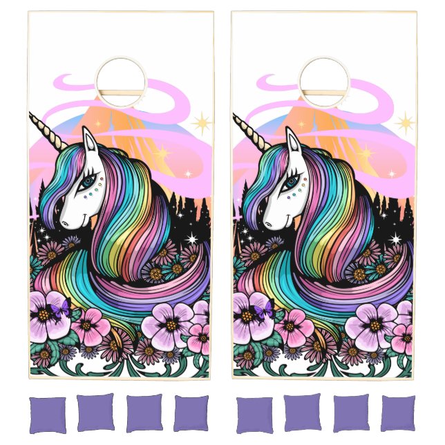 Majestic Unicorn  Cornhole Set (Set)