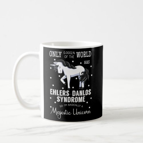 Majestic Unicorn Ehlers Danlos Black And White Zeb Coffee Mug
