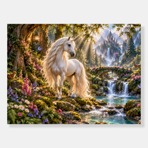 Majestic Unicorn Enchanted Forest Fantasy Foam Board