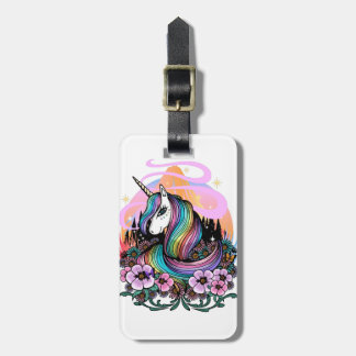 Majestic Unicorn Luggage Tag