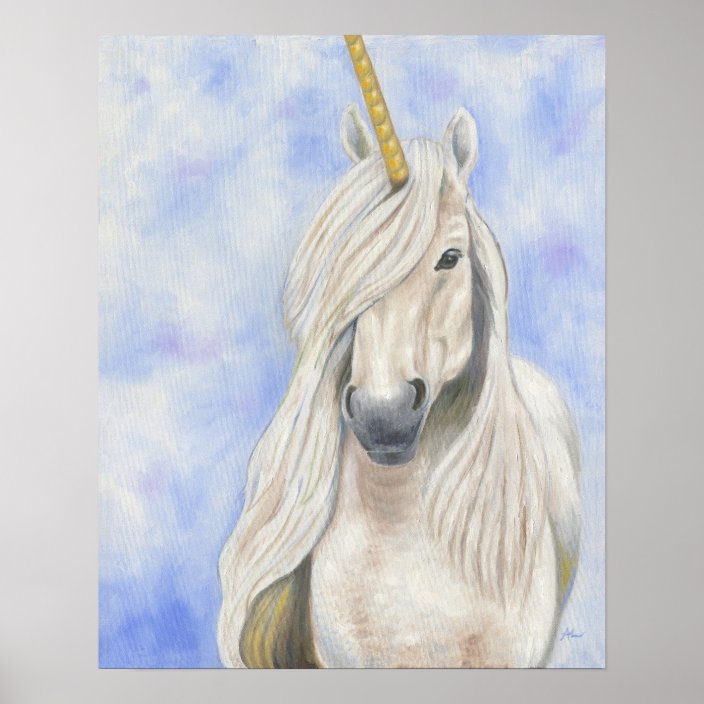 Majestic Unicorn Poster | Zazzle.com