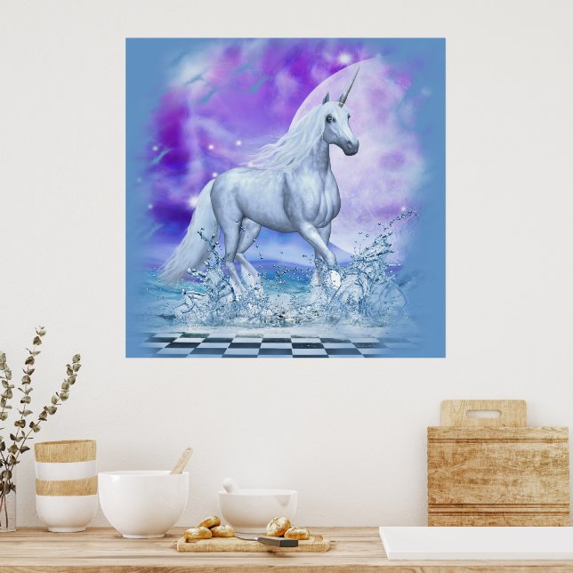 Majestic Unicorn Poster | Zazzle