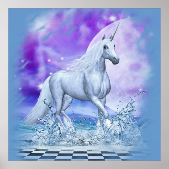 Majestic Unicorn Poster (Front)