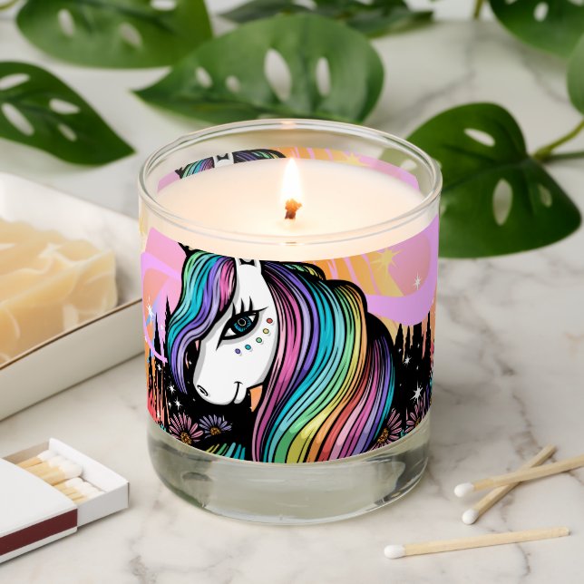 Majestic Unicorn   Scented Candle (Lit)