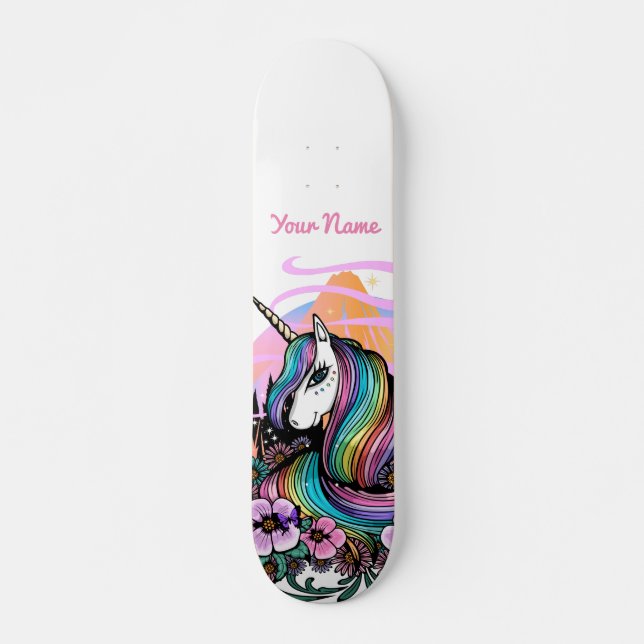 Majestic Unicorn Skateboard (Front)