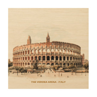 Majestic Verona Arena: An Italian Icon on Wood Wall Art
