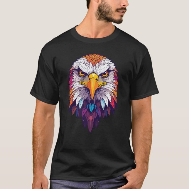 Majestic Vibrant Eagle Tshirt (Front)