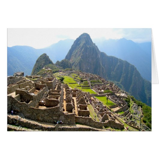 Majestic View of Macchu Picchu Cards (Front Horizontal)